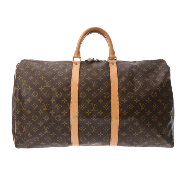 LOUIS VUITTON ルイヴィトン モノグラム キーポル 55 ブラウン M41424 ユニセックス モノグラムキャンバス ボストンバッグ ABランク 中古 銀蔵