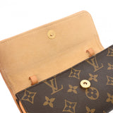 LOUIS VUITTON ルイヴィトン モノグラム ポシェットツイン PM ブラウン M51854 レディース モノグラムキャンバス ショルダーバッグ Bランク 中古 銀蔵