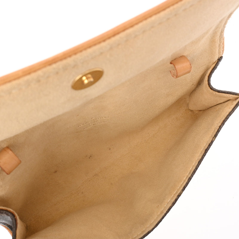 LOUIS VUITTON ルイヴィトン モノグラム ポシェットツイン PM ブラウン M51854 レディース モノグラムキャンバス ショルダーバッグ Bランク 中古 銀蔵