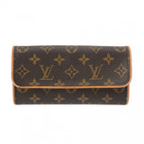 LOUIS VUITTON ルイヴィトン モノグラム ポシェットツイン PM ブラウン M51854 レディース モノグラムキャンバス ショルダーバッグ Bランク 中古 銀蔵