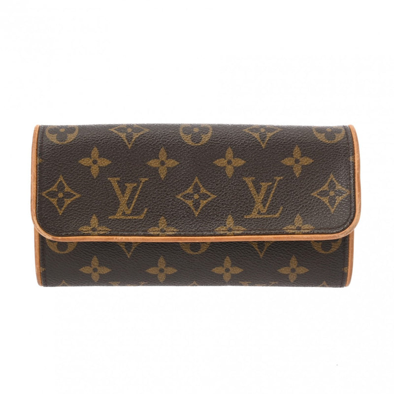 LOUIS VUITTON ルイヴィトン モノグラム ポシェットツイン PM ブラウン M51854 レディース モノグラムキャンバス ショルダーバッグ Bランク 中古 銀蔵