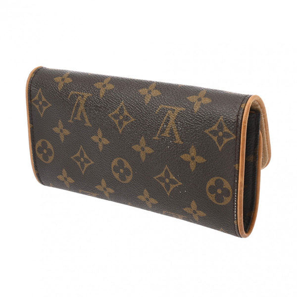 LOUIS VUITTON ルイヴィトン モノグラム ポシェットツイン PM ブラウン M51854 レディース モノグラムキャンバス ショルダーバッグ Bランク 中古 銀蔵