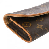 LOUIS VUITTON ルイヴィトン モノグラム ポシェットツイン PM ブラウン M51854 レディース モノグラムキャンバス ショルダーバッグ Bランク 中古 銀蔵