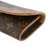 LOUIS VUITTON ルイヴィトン モノグラム ポシェットツイン PM ブラウン M51854 レディース モノグラムキャンバス ショルダーバッグ Bランク 中古 銀蔵