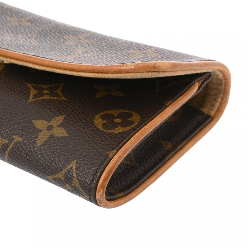 LOUIS VUITTON ルイヴィトン モノグラム ポシェットツイン PM ブラウン M51854 レディース モノグラムキャンバス ショルダーバッグ Bランク 中古 銀蔵