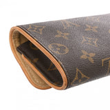 LOUIS VUITTON ルイヴィトン モノグラム ポシェットツイン PM ブラウン M51854 レディース モノグラムキャンバス ショルダーバッグ Bランク 中古 銀蔵