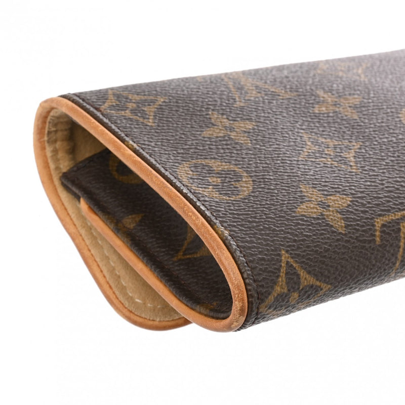LOUIS VUITTON ルイヴィトン モノグラム ポシェットツイン PM ブラウン M51854 レディース モノグラムキャンバス ショルダーバッグ Bランク 中古 銀蔵