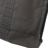 HERMES エルメス エールライン MM グレー ユニセックス キャンバス トートバッグ ABランク 中古 銀蔵