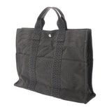 HERMES エルメス エールライン MM グレー ユニセックス キャンバス トートバッグ ABランク 中古 銀蔵