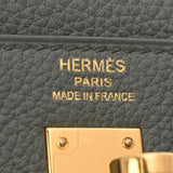 HERMES エルメス ケリー 25 外縫い 2WAY ヴェールアマンド Y刻印(2020年頃) レディース トゴ ハンドバッグ 新同 中古 銀蔵