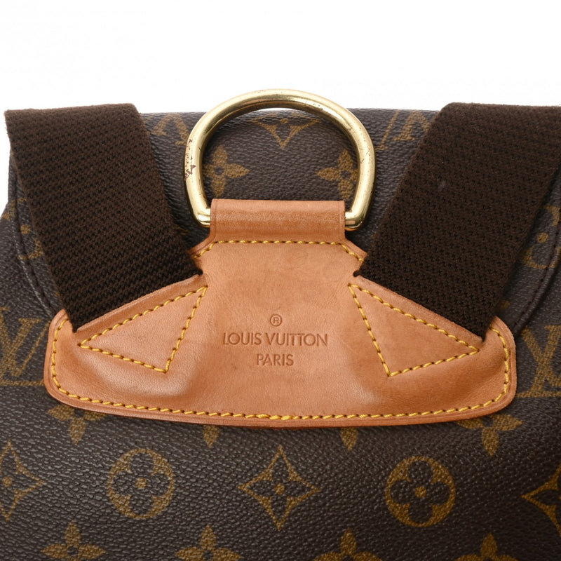 LOUIS VUITTON ルイヴィトン モノグラム モンスリ GM ブラウン M51135 ユニセックス モノグラムキャンバス リュック・デイパック Bランク 中古 銀蔵