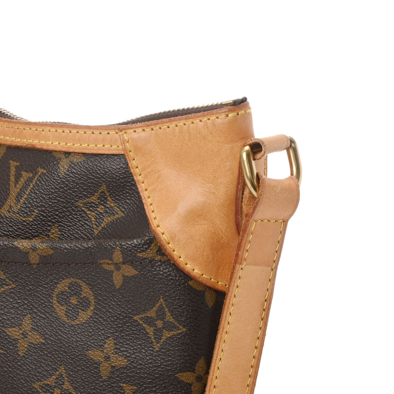 LOUIS VUITTON ルイヴィトン モノグラム オデオンMM ブラウン M56389 レディース モノグラムキャンバス ショルダーバッグ Bランク 中古 銀蔵