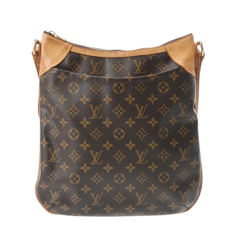 LOUIS VUITTON ルイヴィトン モノグラム オデオンMM ブラウン M56389 レディース モノグラムキャンバス ショルダーバッグ Bランク 中古 銀蔵