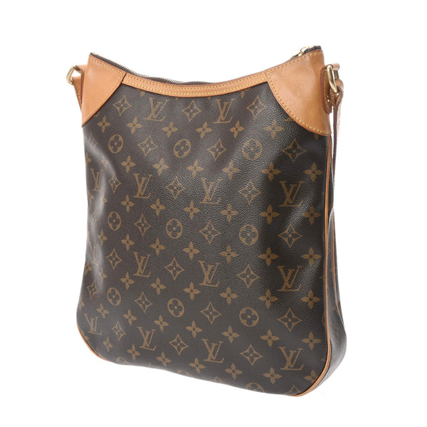 LOUIS VUITTON ルイヴィトン モノグラム オデオンMM ブラウン M56389 レディース モノグラムキャンバス ショルダーバッグ Bランク 中古 銀蔵
