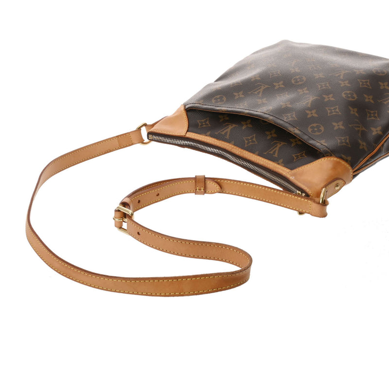 LOUIS VUITTON ルイヴィトン モノグラム オデオンMM ブラウン M56389 レディース モノグラムキャンバス ショルダーバッグ Bランク 中古 銀蔵