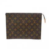 LOUIS VUITTON ルイヴィトン モノグラム ポッシュトワレ 26 ブラウン M47542 ユニセックス モノグラムキャンバス ポーチ ABランク 中古 銀蔵