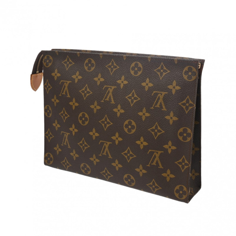 LOUIS VUITTON ルイヴィトン モノグラム ポッシュトワレ 26 ブラウン M47542 ユニセックス モノグラムキャンバス ポーチ ABランク 中古 銀蔵