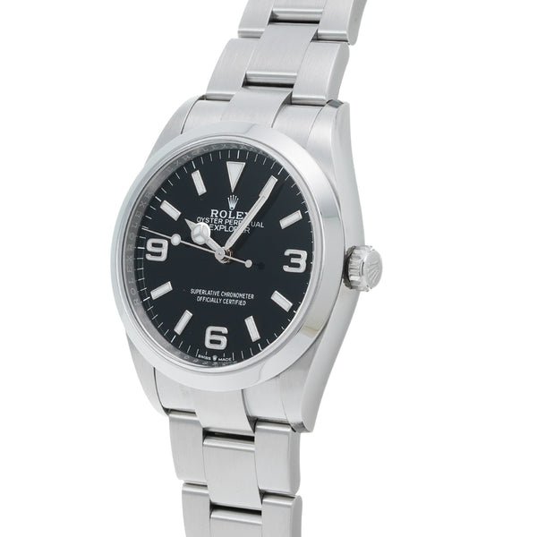 ロレックス エクスプローラー 36 124270 ランダムシリアル ブラック メンズ 腕時計 自動巻き 中古 銀蔵