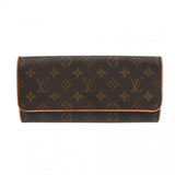 LOUIS VUITTON ルイヴィトン モノグラム ポシェットツイン GM 2WAYクラッチバッグ ブラウン M51852 レディース モノグラムキャンバス ショルダーバッグ Bランク 中古 銀蔵