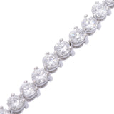 no brand ノーブランド テニスブレス ダイヤ 8.052ct ユニセックス Pt900プラチナ ブレスレット Aランク 中古 銀蔵