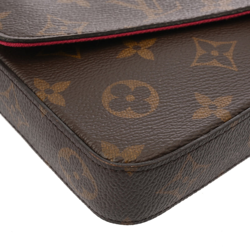 LOUIS VUITTON ルイヴィトン モノグラム ポシェットフェリシー フューシャ M81896 レディース モノグラムキャンバス ショルダーバッグ ABランク 中古 銀蔵