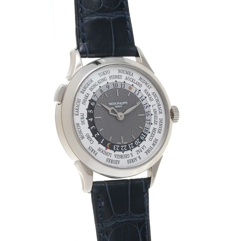 パテックフィリップ ワールドタイム 5230G-001 グレー/ホワイト メンズ 腕時計 自動巻き 中古 銀蔵