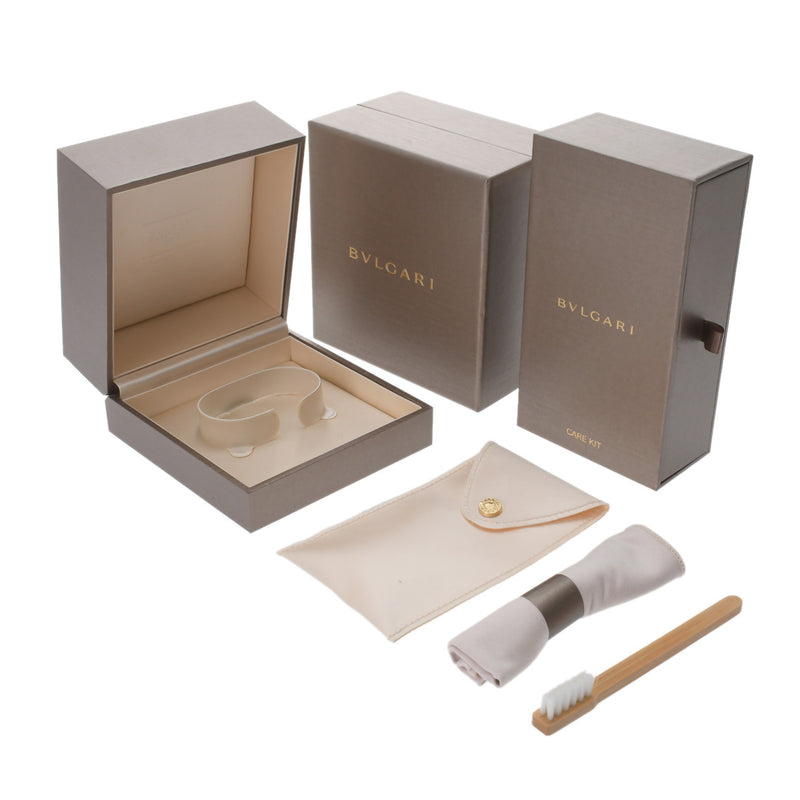 BVLGARI ブルガリ ビーゼロワンブレス ダイヤ サイズM レディース K18イエローゴールド YG ブレスレット Aランク 中古 銀蔵