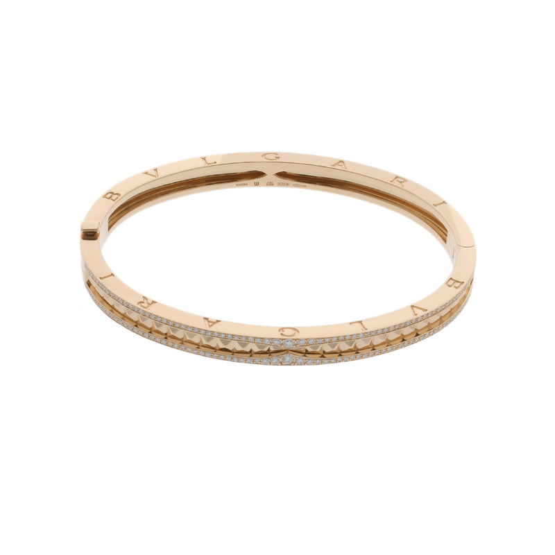 BVLGARI ブルガリ ビーゼロワンブレス ダイヤ サイズM レディース K18イエローゴールド YG ブレスレット Aランク 中古 銀蔵