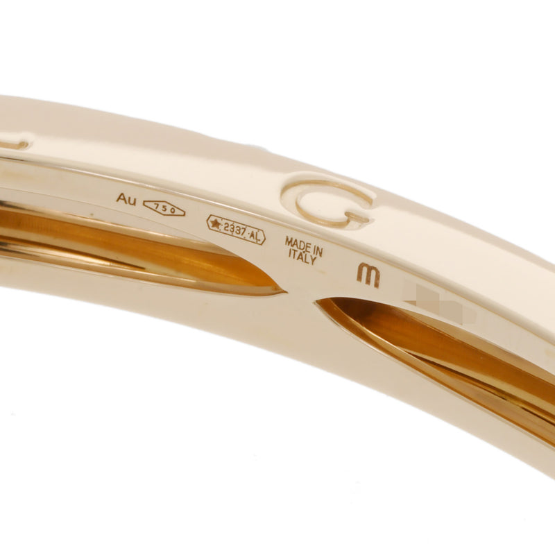 BVLGARI ブルガリ ビーゼロワンブレス ダイヤ サイズM レディース K18イエローゴールド YG ブレスレット Aランク 中古 銀蔵