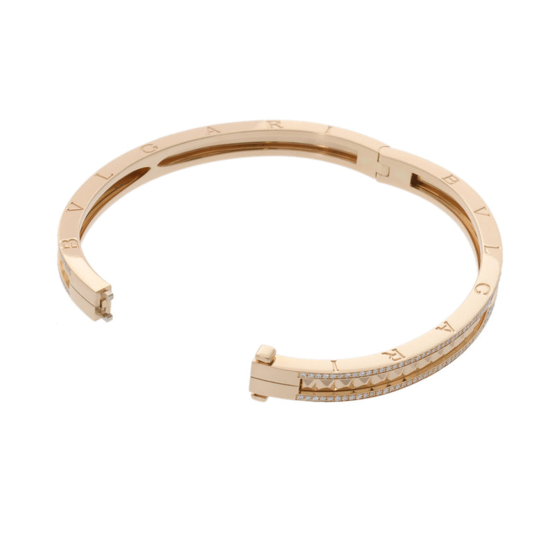 BVLGARI ブルガリ ビーゼロワンブレス ダイヤ サイズM レディース K18イエローゴールド YG ブレスレット Aランク 中古 銀蔵