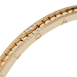 BVLGARI ブルガリ ビーゼロワンブレス ダイヤ サイズM レディース K18イエローゴールド YG ブレスレット Aランク 中古 銀蔵