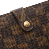 LOUIS VUITTON ルイヴィトン ダミエ ポルトフォイユヴィエノワ ブラウン N61674 ユニセックス ダミエキャンバス 二つ折り財布 Bランク 中古 銀蔵