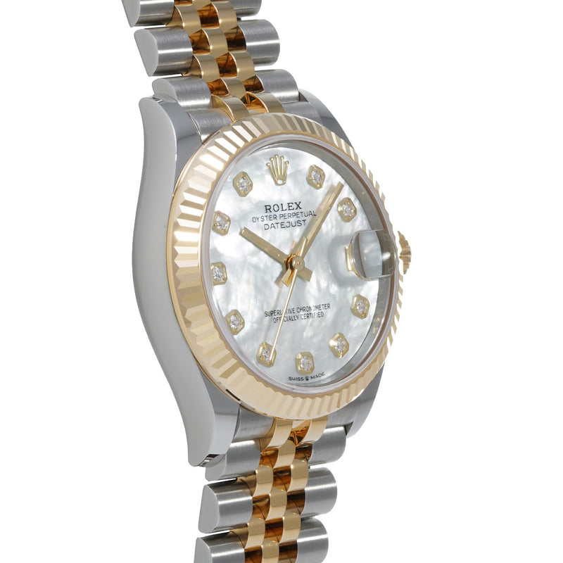 ロレックス デイトジャスト 31 278273NG ランダムシリアル シェル/ダイヤモンド メンズ 腕時計 自動巻き 銀蔵