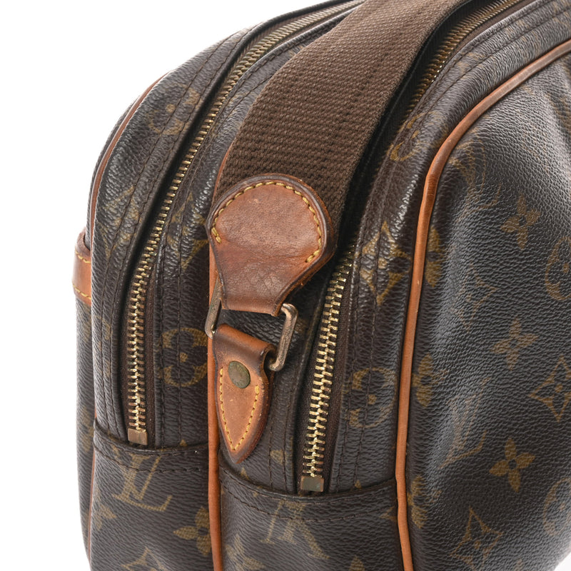 LOUIS VUITTON ルイヴィトン モノグラム リポーター PM ブラウン M45254 ユニセックス モノグラムキャンバス ショルダーバッグ Bランク 中古 銀蔵