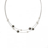 MIKIMOTO ミキモト ジュエルズインモーション レディース K18ホワイトゴールド WG ネックレス Aランク 中古 銀蔵