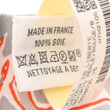 HERMES エルメス ツイリー CHEVAUX EN LIBERTE RM/GRIS PERLE/ROUGE/B グレー レディース シルク100％ スカーフ 未使用 銀蔵