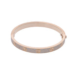 CARTIER カルティエ ラブブレスレット  #18 パヴェダイヤ レディース K18イエローゴールド YG ブレスレット Aランク 中古 銀蔵