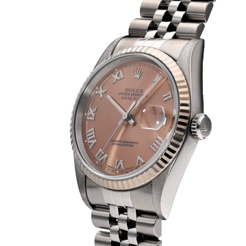 ロレックス デイトジャスト 16234 W番(1995年頃製造) ピンクローマ メンズ 腕時計 自動巻き 中古 銀蔵