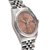ロレックス デイトジャスト 16234 W番(1995年頃製造) ピンクローマ メンズ 腕時計 自動巻き 中古 銀蔵