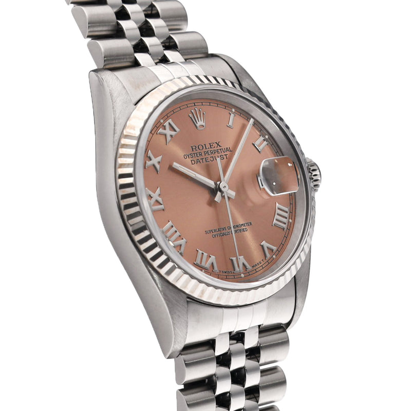 ロレックス デイトジャスト 16234 W番(1995年頃製造) ピンクローマ メンズ 腕時計 自動巻き 中古 銀蔵
