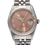 ロレックス デイトジャスト 16234 W番(1995年頃製造) ピンクローマ メンズ 腕時計 自動巻き 中古 銀蔵