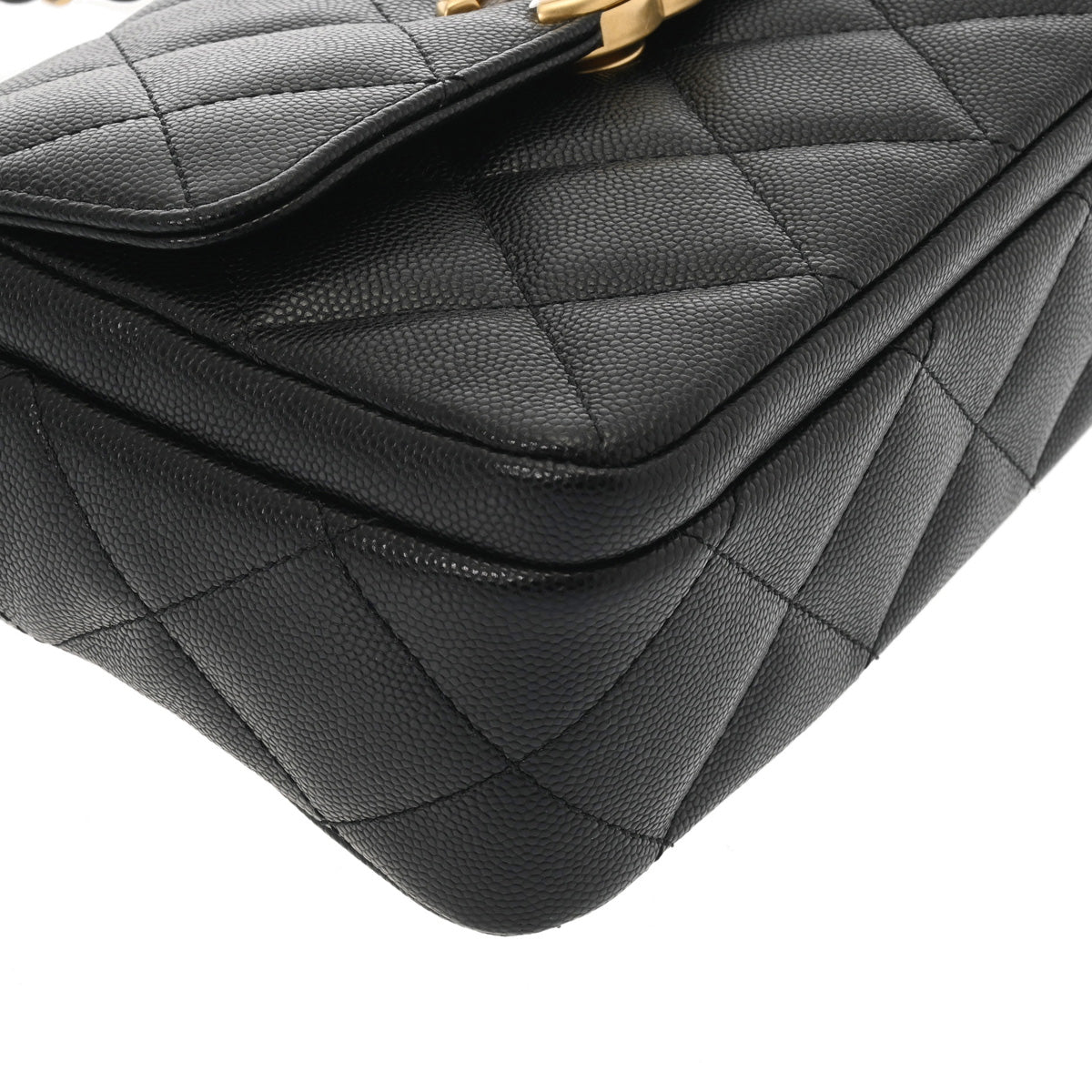 シャネルミニフラップ チェーンショルダー 42976 ブラック