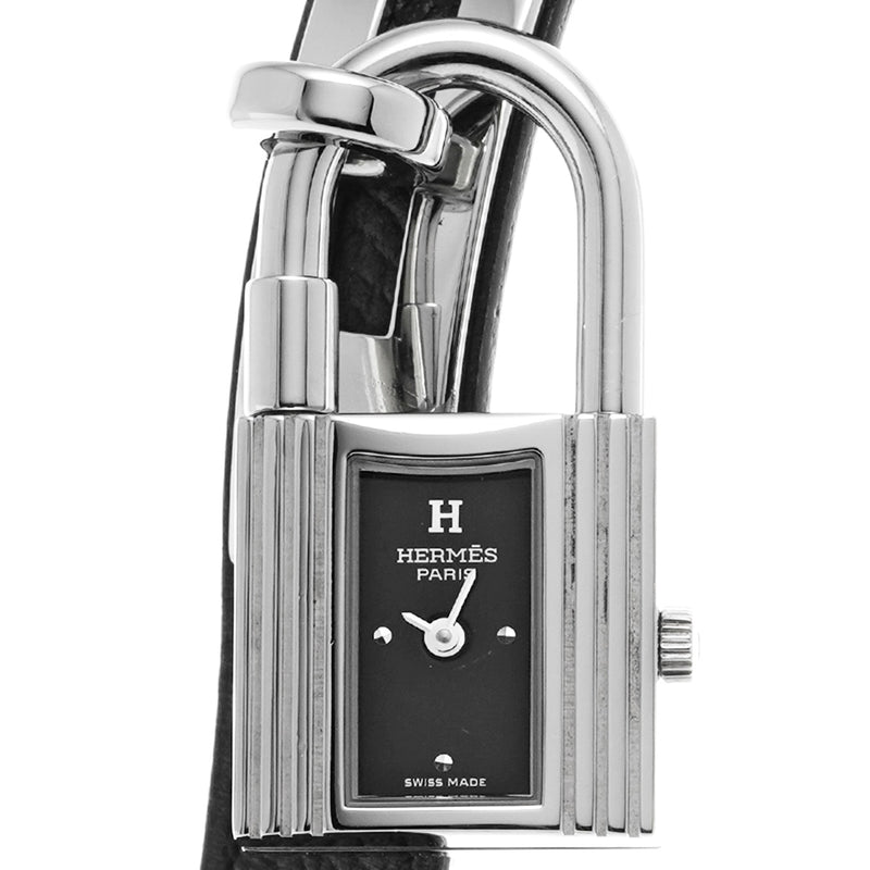 エルメス ケリーウォッチ KE1.210a ブラック レディース 腕時計 クォーツ 中古 銀蔵