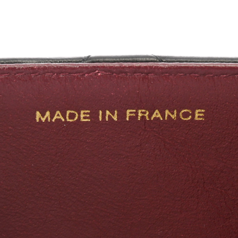 CHANEL シャネル マトラッセ プッシュロック チェーンショルダー ブラック レディース ラムスキン ショルダーバッグ ABランク 中古 銀蔵