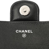 CHANEL シャネル マトラッセ アイウェアケース チェーンショルダー ブラック レディース キャビアスキン ショルダーバッグ Aランク 中古 銀蔵