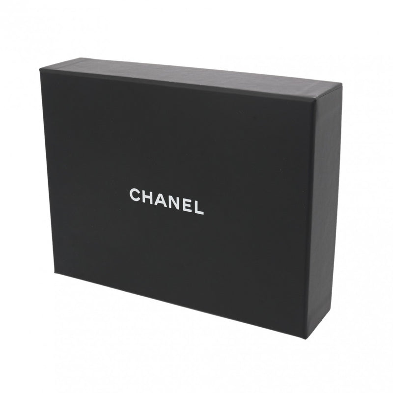 CHANEL シャネル ボーイシャネル スモールフラップ ウォレット ブラック ゴールド金具 A84432 レディース キャビアスキン 三つ折り財布 Bランク 中古 銀蔵