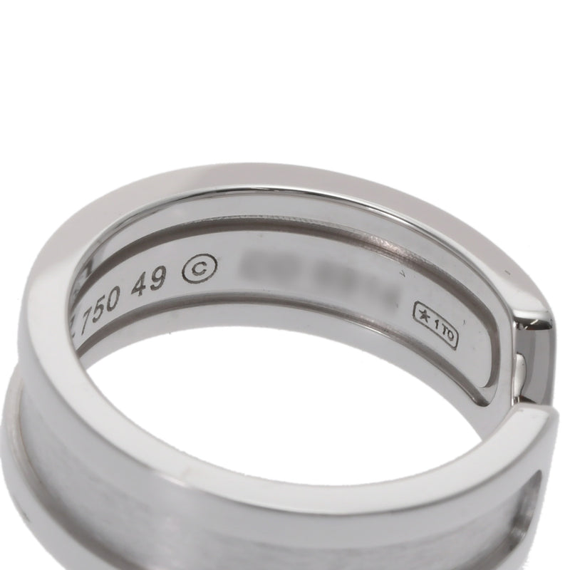 カルティエ C2 リング #49 レディース K18ホワイトゴールド WG