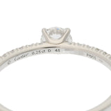 CARTIER カルティエ エタンセルドゥカルティエ ダイヤ0.25ct #48 7号 レディース Pt950プラチナ リング・指輪 Aランク 中古 銀蔵