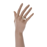 BVLGARI ブルガリ トゥボガスリング #17 17号 ユニセックス K18イエローゴールド YG ステンレス リング・指輪 Aランク 中古 銀蔵
