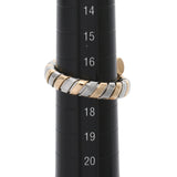 BVLGARI ブルガリ トゥボガスリング #17 17号 ユニセックス K18イエローゴールド YG ステンレス リング・指輪 Aランク 中古 銀蔵
